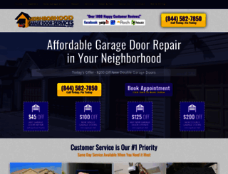 garagedoorservice.com screenshot
