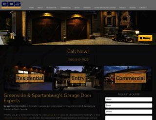 garagedoorservicessc.com screenshot