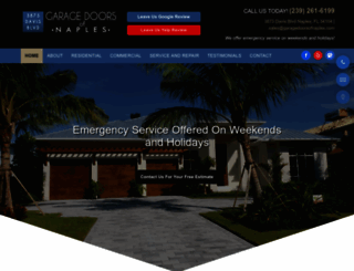 garagedoorsofnaples.com screenshot