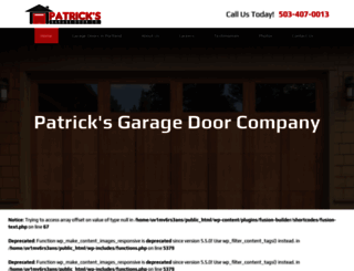 garagedoorsportlandor.com screenshot