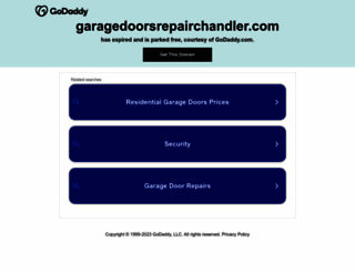 garagedoorsrepairchandler.com screenshot