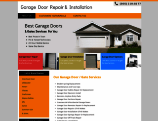 garagedoorssimivalley.com screenshot