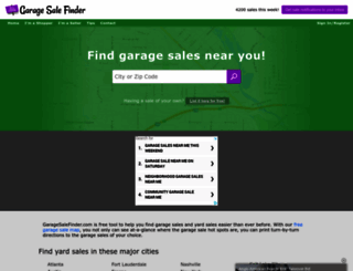 garagesalefinder.com screenshot