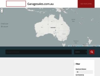 garagesales.com.au screenshot