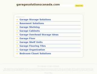 garagesolutionscanada.com screenshot