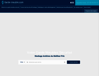garde-meuble.com screenshot