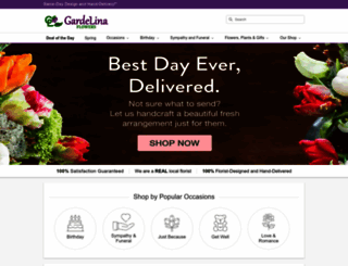 gardelinaflorist.com screenshot