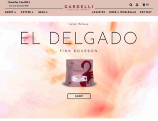 gardellicoffee.com screenshot