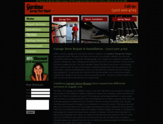 gardenacagaragedoorrepair.com screenshot