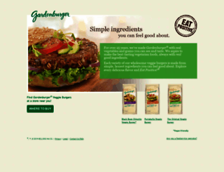 gardenburger.com screenshot