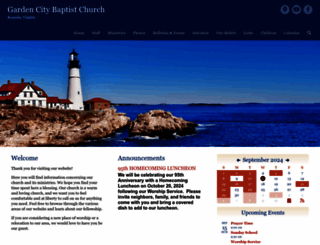 gardencitybaptist.com screenshot