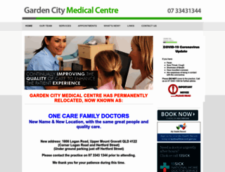 gardencitymedicalcentre.com.au screenshot