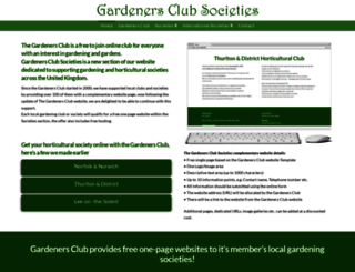 gardenersclubsocieties.co.uk screenshot