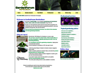 gardenforumhorticulture.co.uk screenshot