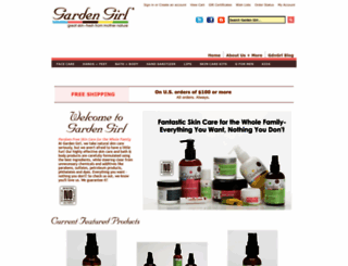 gardengirlskincare.com screenshot