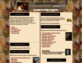 gardenofpraise.com screenshot