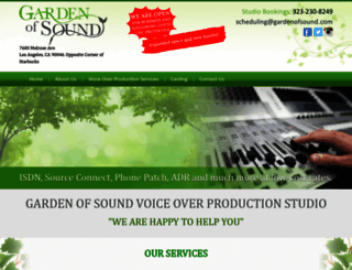 gardenofsound.com screenshot