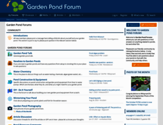 gardenpondforum.com screenshot