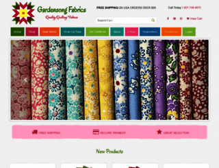 gardensongfabrics.com screenshot