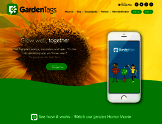 gardentags.com screenshot
