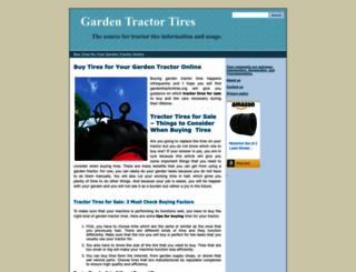 gardentractortires.org screenshot