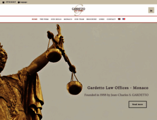 gardetto-monaco-lawyers.com screenshot