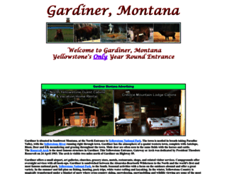 gardiner-montana.com screenshot