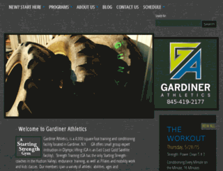 gardinerathletics.com screenshot
