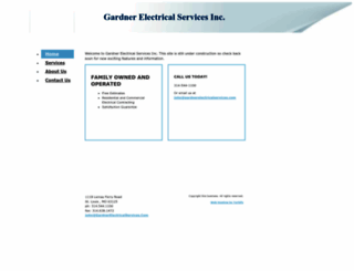 gardnerelectricalservices.com screenshot