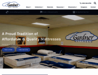 gardnermattress.com screenshot