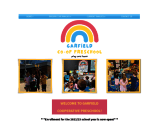 garfieldpreschool.com screenshot