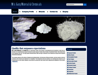 garg-mineralandchemicals.com screenshot