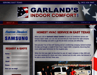 garlandsindoorcomfort.com screenshot