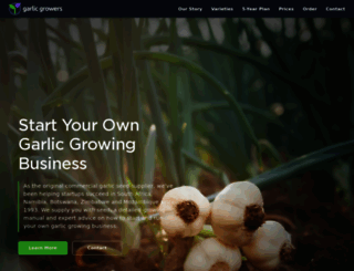 garlicgrowers.co.za screenshot