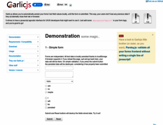 garlicjs.org screenshot