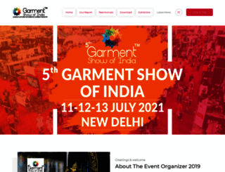 garmentshowofindia.in screenshot