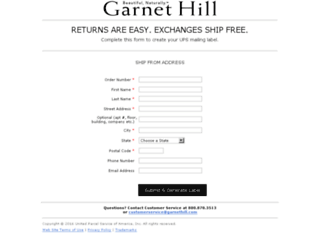garnet-hill.upsrow.com screenshot