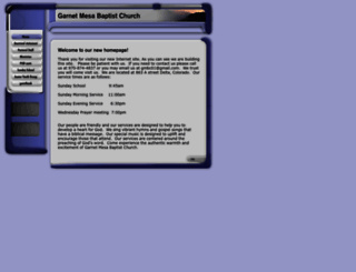 garnetmesabaptist.com screenshot