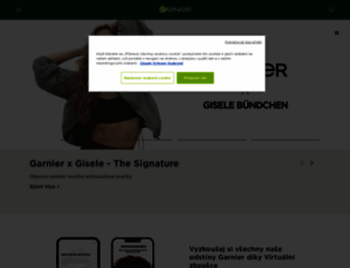 garnier.cz screenshot