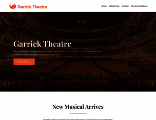garrick-theatre.co.uk screenshot
