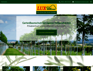 garten-baumschule-lux.de screenshot