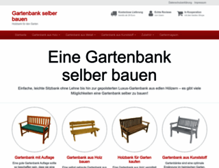 gartenbank-selber-bauen.de screenshot