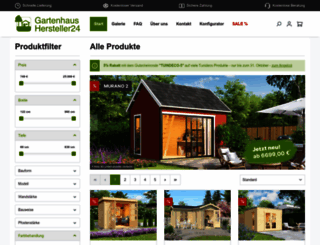 gartenhaus-hersteller24.de screenshot