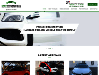 gary-automobiles.com screenshot