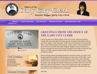 garycityclerk.com screenshot