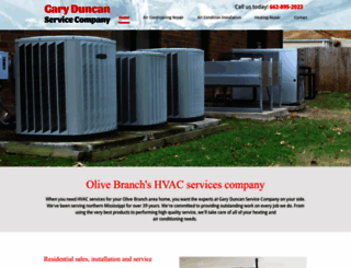 garyduncanairandheatservice.com screenshot