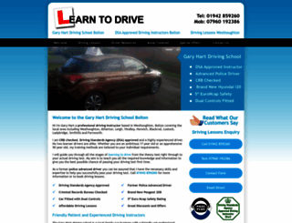 garyhartdrivingschool.co.uk screenshot