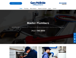 garymcbrideplumbing.com screenshot