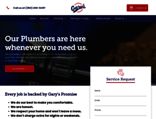 garys-plumbing.com screenshot