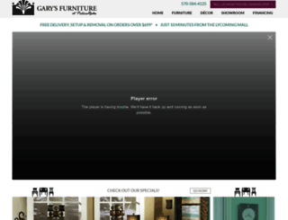 garysfurniture.com screenshot
